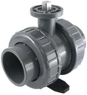 PVC ball valve ISO-top